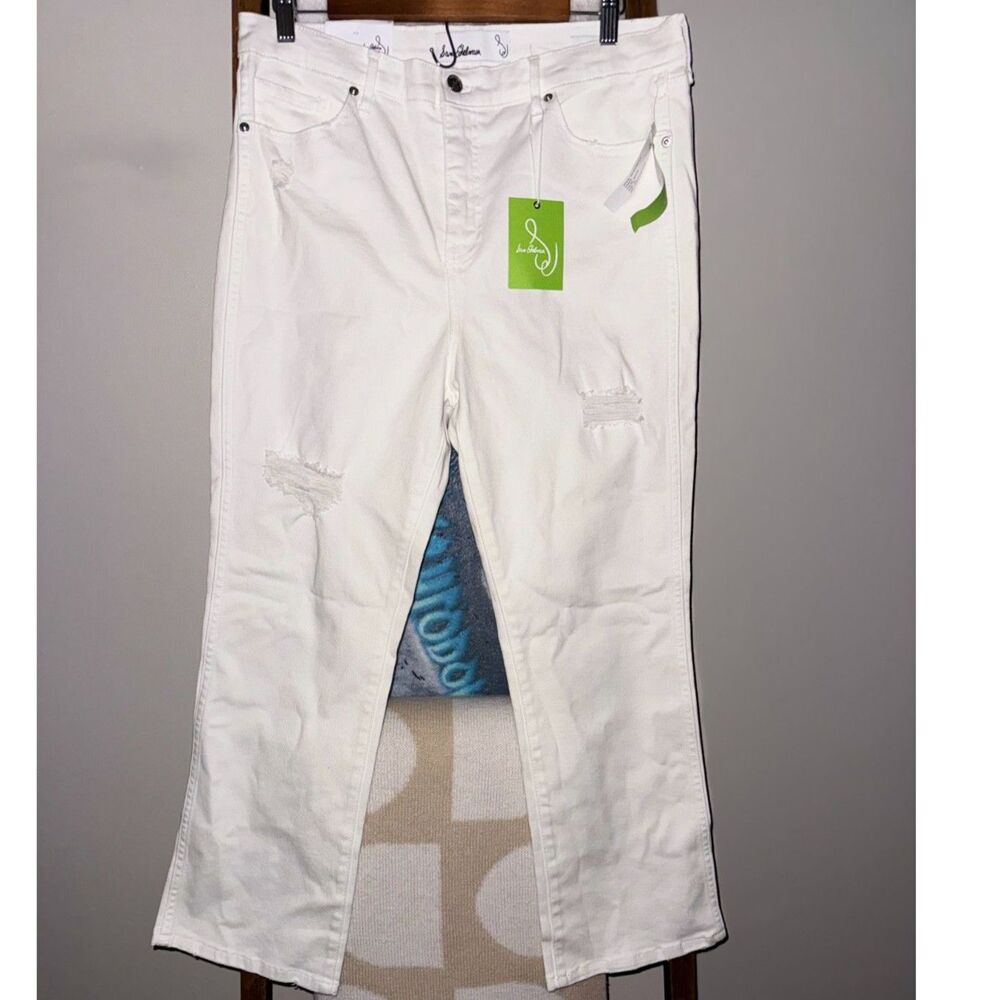 Sam-edelman Women's Distressed White Jeans 32